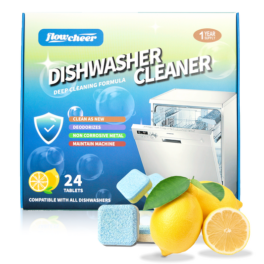 Flowcheer Eco-friendly Deep Cleaning Dishwasher Machine Tablets - 24 Pack